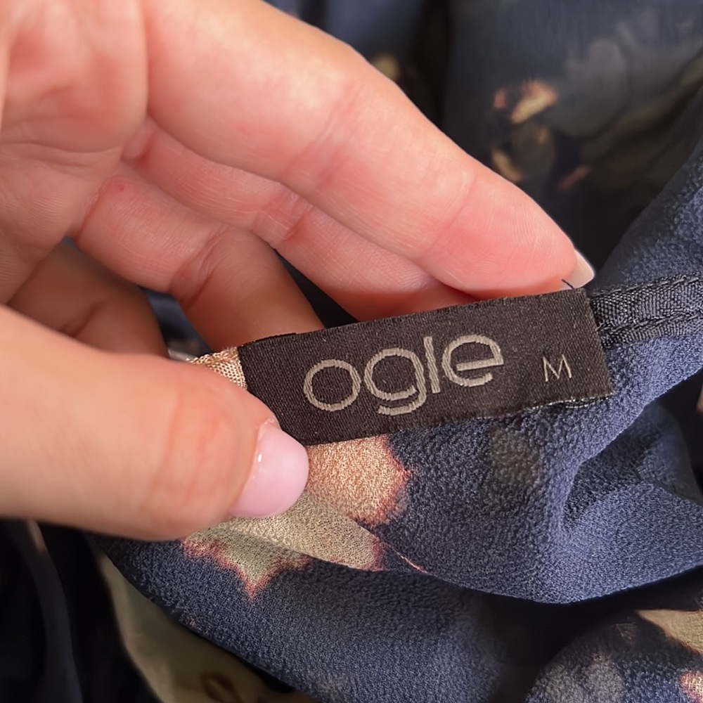 Anthropologie Ogle Blue Tie Dye Blouse View 4